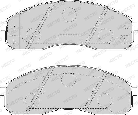 Necto FD7047A - Kit pastiglie freno, Freno a disco autozon.pro