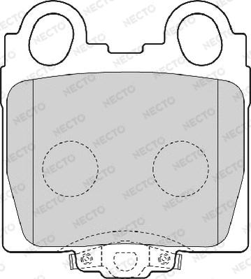 Necto FD7054A - Kit pastiglie freno, Freno a disco autozon.pro