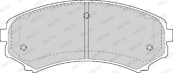 Necto FD7055A - Kit pastiglie freno, Freno a disco autozon.pro