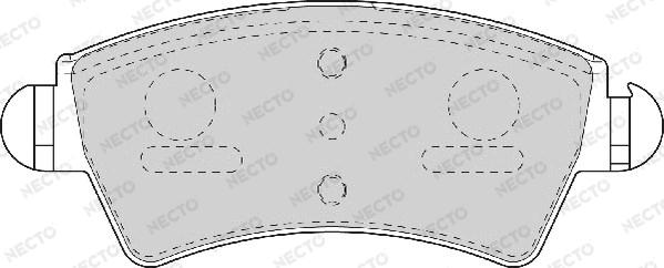 Necto FD7050A - Kit pastiglie freno, Freno a disco autozon.pro