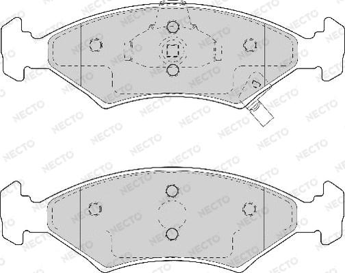 Necto FD7053A - Kit pastiglie freno, Freno a disco autozon.pro