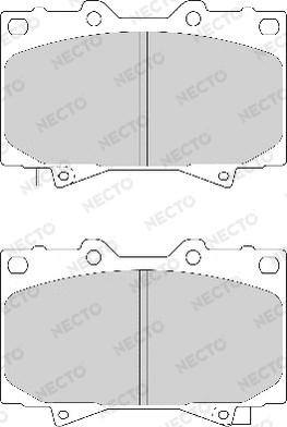 Necto FD7052A - Kit pastiglie freno, Freno a disco autozon.pro