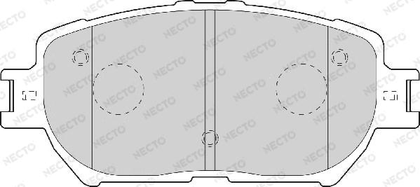 Necto FD7065A - Kit pastiglie freno, Freno a disco autozon.pro