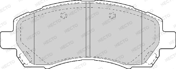 Necto FD7060A - Kit pastiglie freno, Freno a disco autozon.pro