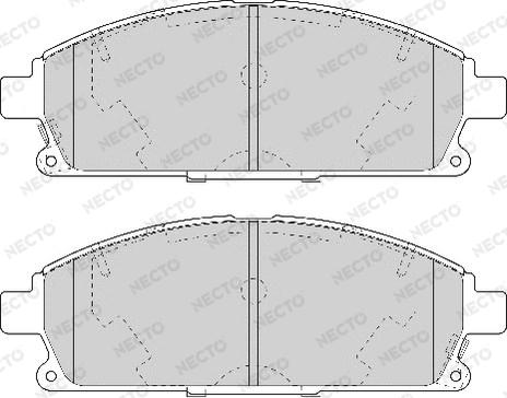 Necto FD7061A - Kit pastiglie freno, Freno a disco autozon.pro