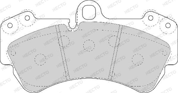 Necto FD7068A - Kit pastiglie freno, Freno a disco autozon.pro