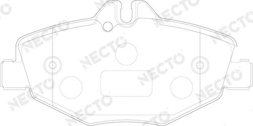 Necto FD7007A - Kit pastiglie freno, Freno a disco autozon.pro