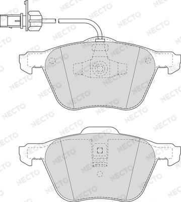 Necto FD7015A - Kit pastiglie freno, Freno a disco autozon.pro