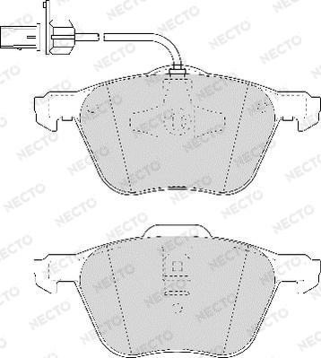 Necto FD7015V - Kit pastiglie freno, Freno a disco autozon.pro