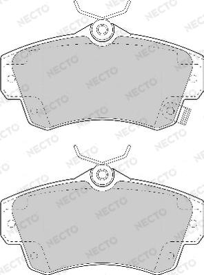 Necto FD7011A - Kit pastiglie freno, Freno a disco autozon.pro