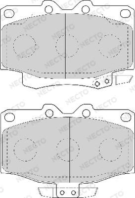 Necto FD7017A - Kit pastiglie freno, Freno a disco autozon.pro