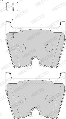 Necto FD7087A - Kit pastiglie freno, Freno a disco autozon.pro