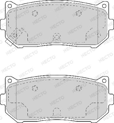 Necto FD7035A - Kit pastiglie freno, Freno a disco autozon.pro