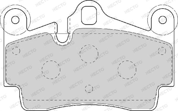 Necto FD7070A - Kit pastiglie freno, Freno a disco autozon.pro