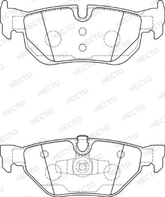 Necto FD7198A - Kit pastiglie freno, Freno a disco autozon.pro