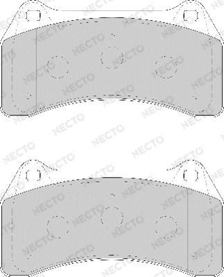 Necto FD7142A - Kit pastiglie freno, Freno a disco autozon.pro