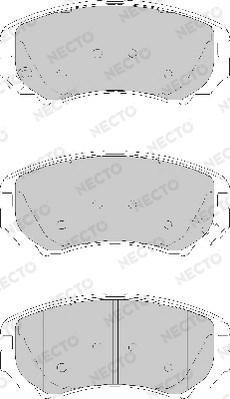 Necto FD7147A - Kit pastiglie freno, Freno a disco autozon.pro