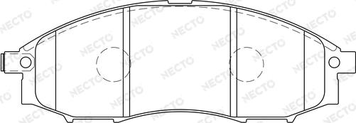 Necto FD7155A - Kit pastiglie freno, Freno a disco autozon.pro