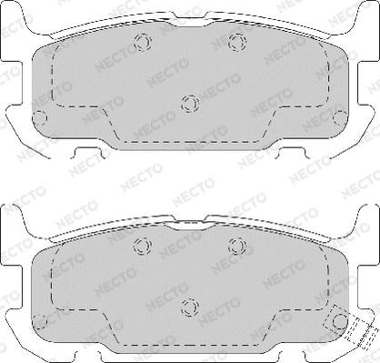 Necto FD7169A - Kit pastiglie freno, Freno a disco autozon.pro