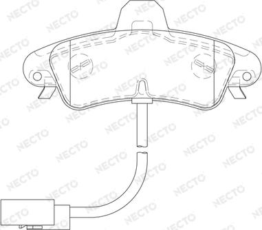 Necto FD7167A - Kit pastiglie freno, Freno a disco autozon.pro