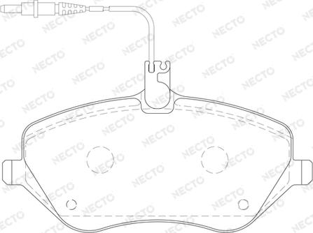 Necto FD7105A - Kit pastiglie freno, Freno a disco autozon.pro