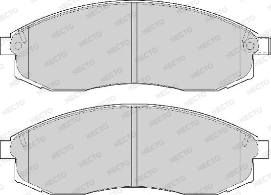 Necto FD7107A - Kit pastiglie freno, Freno a disco autozon.pro