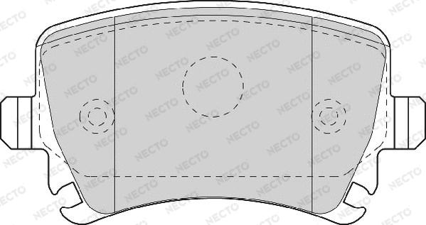 Necto FD7115A - Kit pastiglie freno, Freno a disco autozon.pro