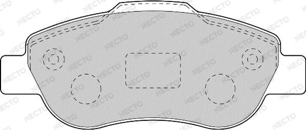 Necto FD7113A - Kit pastiglie freno, Freno a disco autozon.pro