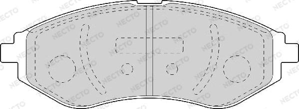 Necto FD7112A - Kit pastiglie freno, Freno a disco autozon.pro