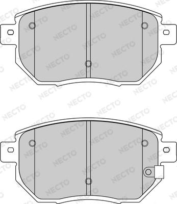 Necto FD7184A - Kit pastiglie freno, Freno a disco autozon.pro