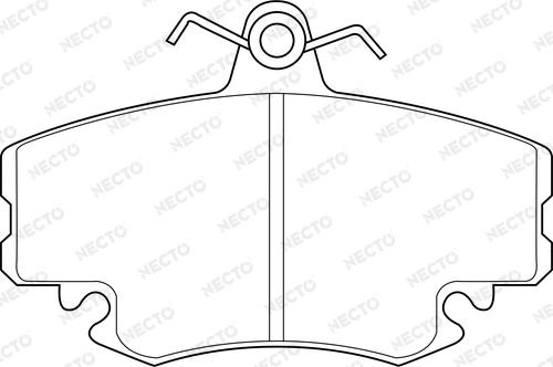 Necto FD7181A - Kit pastiglie freno, Freno a disco autozon.pro