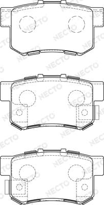 Necto FD7188A - Kit pastiglie freno, Freno a disco autozon.pro