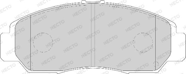 Necto FD7126A - Kit pastiglie freno, Freno a disco autozon.pro