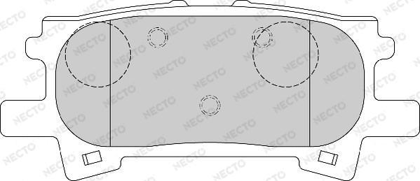 Necto FD7170A - Kit pastiglie freno, Freno a disco autozon.pro