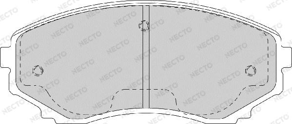 Necto FD7171A - Kit pastiglie freno, Freno a disco autozon.pro