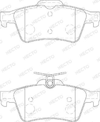 Necto FD7177A - Kit pastiglie freno, Freno a disco autozon.pro