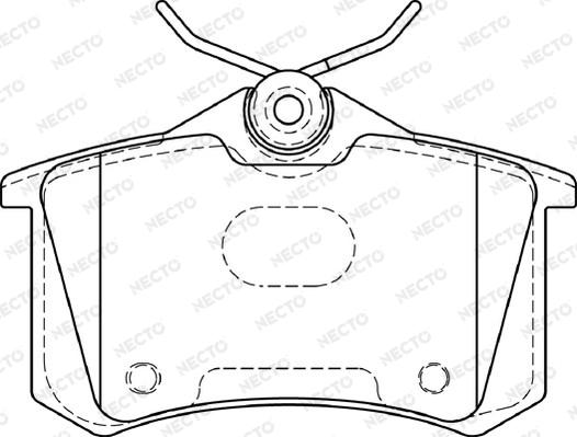 Necto FD7394A - Kit pastiglie freno, Freno a disco autozon.pro