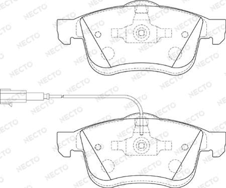 Necto FD7395A - Kit pastiglie freno, Freno a disco autozon.pro