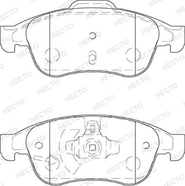 Necto FD7391A - Kit pastiglie freno, Freno a disco autozon.pro