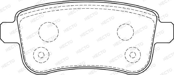 Necto FD7393A - Kit pastiglie freno, Freno a disco autozon.pro