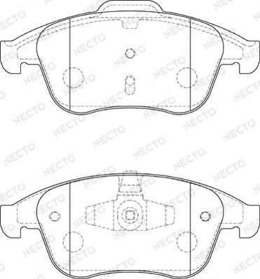 Necto FD7392A - Kit pastiglie freno, Freno a disco autozon.pro