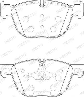 Necto FD7344A - Kit pastiglie freno, Freno a disco autozon.pro