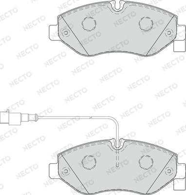 Necto FD7345V - Kit pastiglie freno, Freno a disco autozon.pro