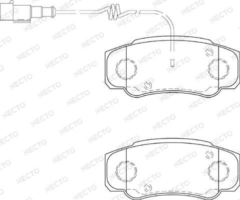 Necto FD7346V - Kit pastiglie freno, Freno a disco autozon.pro