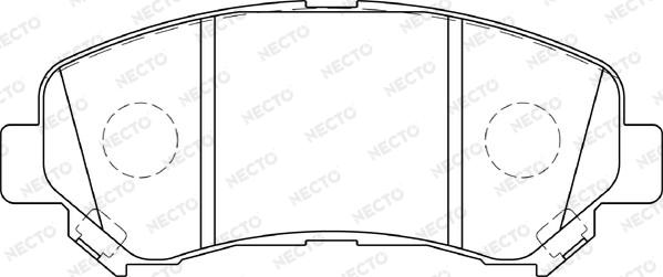 Necto FD7340A - Kit pastiglie freno, Freno a disco autozon.pro