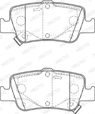 Necto FD7341A - Kit pastiglie freno, Freno a disco autozon.pro