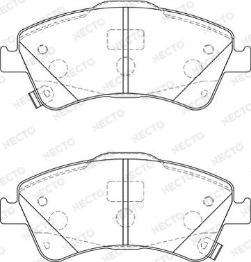 Necto FD7343A - Kit pastiglie freno, Freno a disco autozon.pro