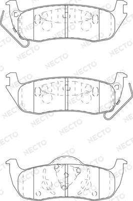 Necto FD7359A - Kit pastiglie freno, Freno a disco autozon.pro