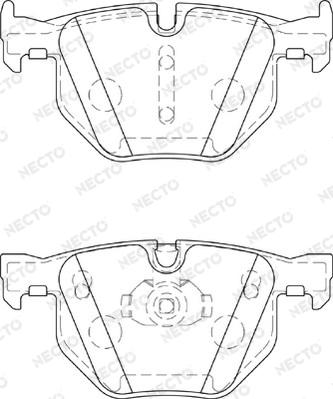 Necto FD7354A - Kit pastiglie freno, Freno a disco autozon.pro