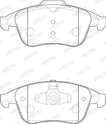 Necto FD7355A - Kit pastiglie freno, Freno a disco autozon.pro